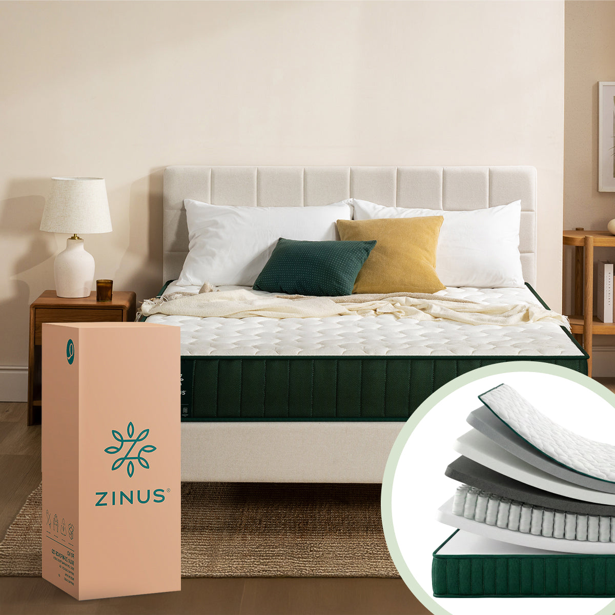 Colchón Resortes + Memory Foam | Essentials